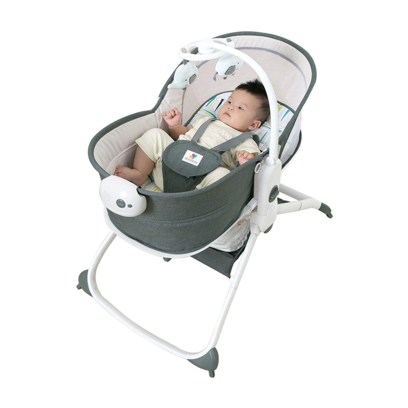 Mastela 6in1 Multi-Function Bassinet, Bouncer and Rocker- Fashion-Teal - Birth+ to 36months