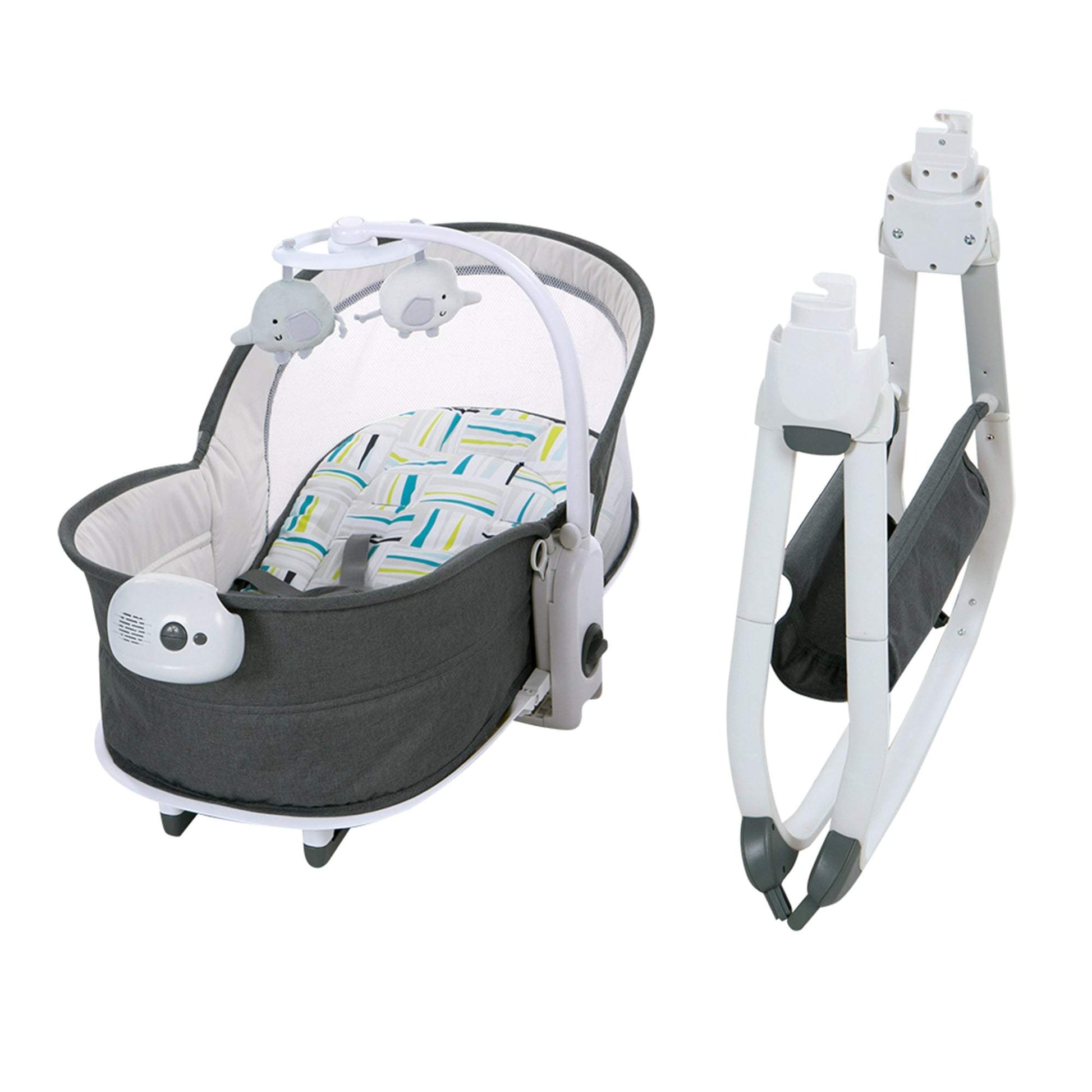 Mastela 6in1 Multi-Function Bassinet, Bouncer and Rocker- Fashion-Teal - Birth+ to 36months