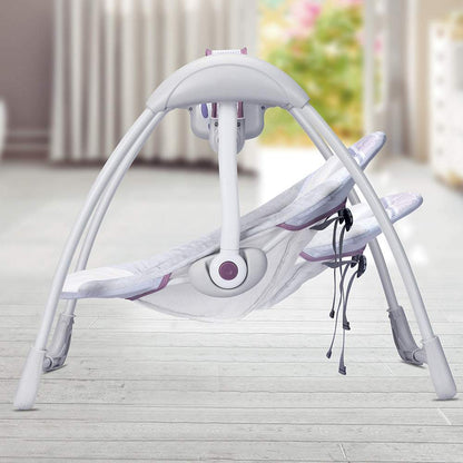 Mastela Deluxe Portable Swing - Fashion-Grey - Birth+ to 24months