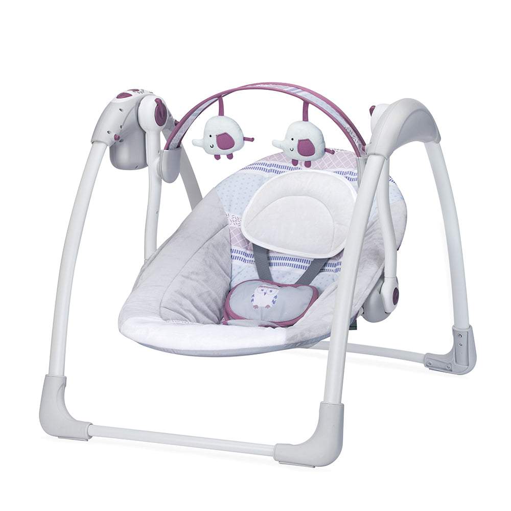 Mastela Deluxe Portable Swing - Fashion-Grey - Birth+ to 24months