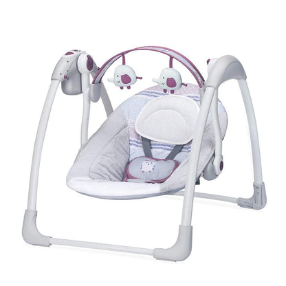 Mastela Deluxe Portable Swing - Fashion-Grey - Birth+ to 24months