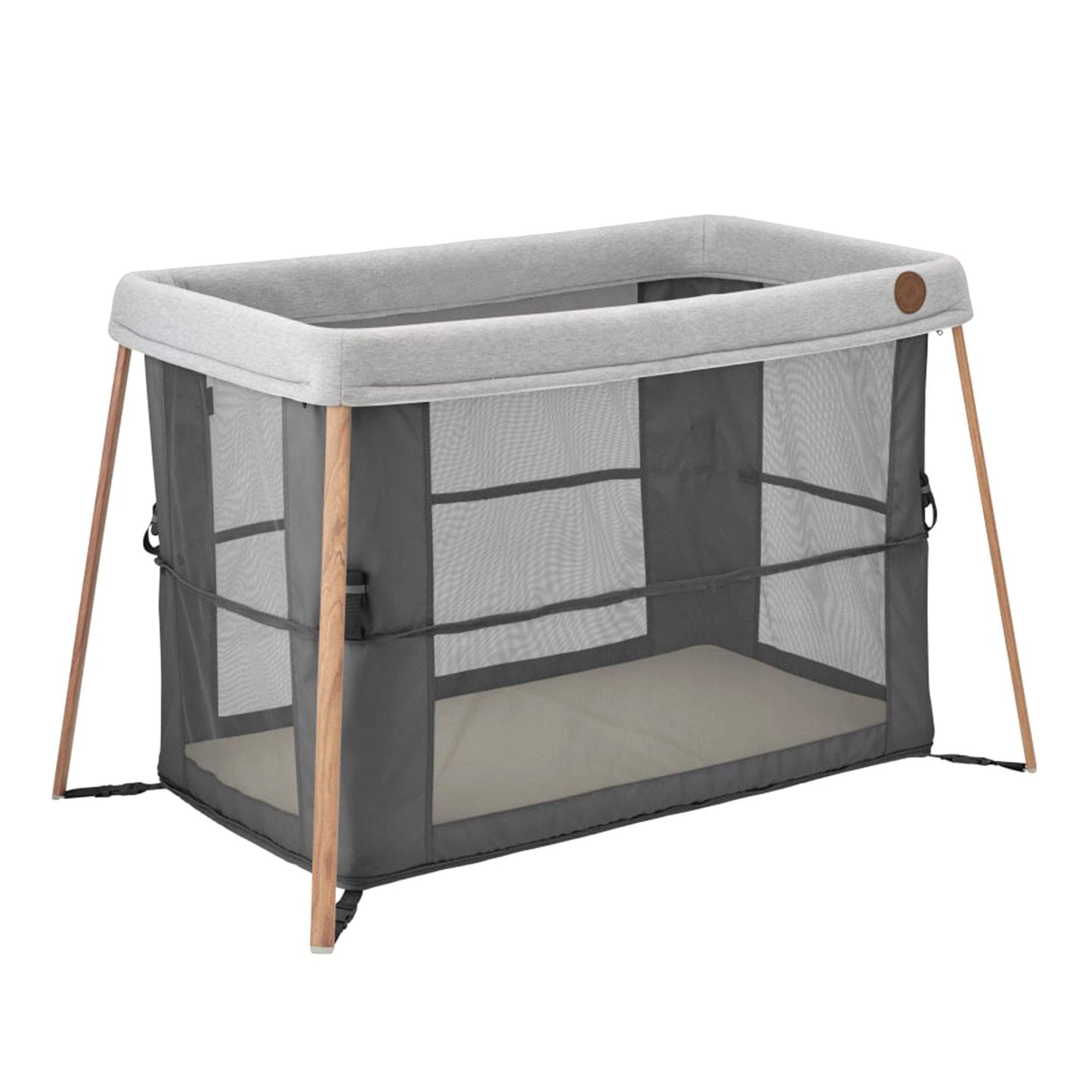 Maxi Cosi Iris Playard || Fashion-Essential Graphite || Birth+ to 36months
