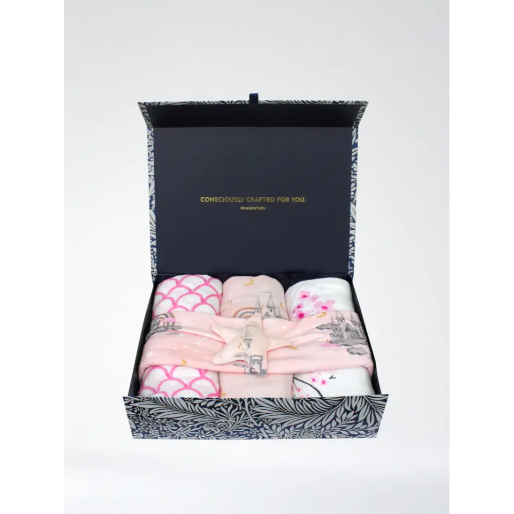 Malabar Baby Swaddle Set - 4 Pack Gift Set