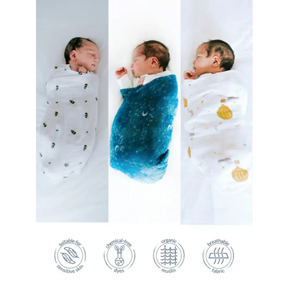 Malabar Baby Organic Swaddle - Starry Night
