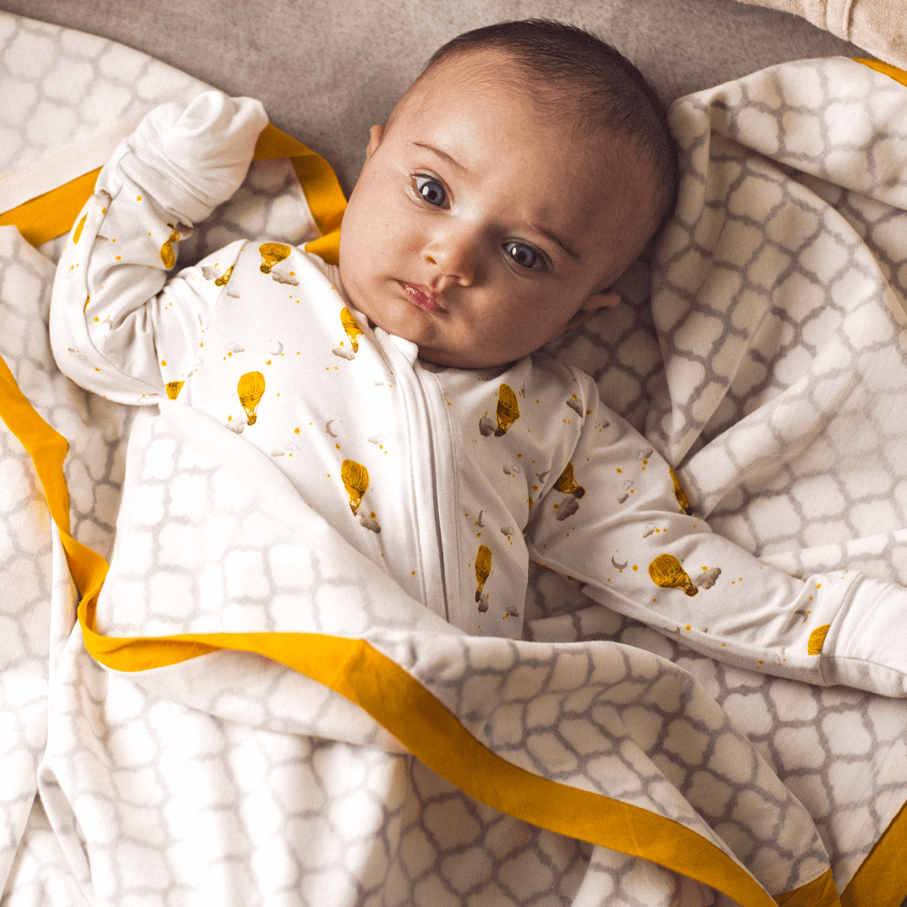 Malabar Baby Organic Swaddle - Hot Air Balloon