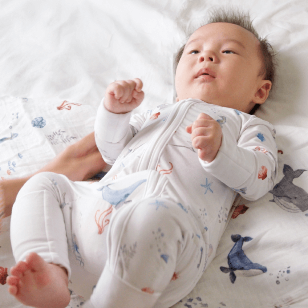 Malabar Baby Organic Swaddle - Under The Sea
