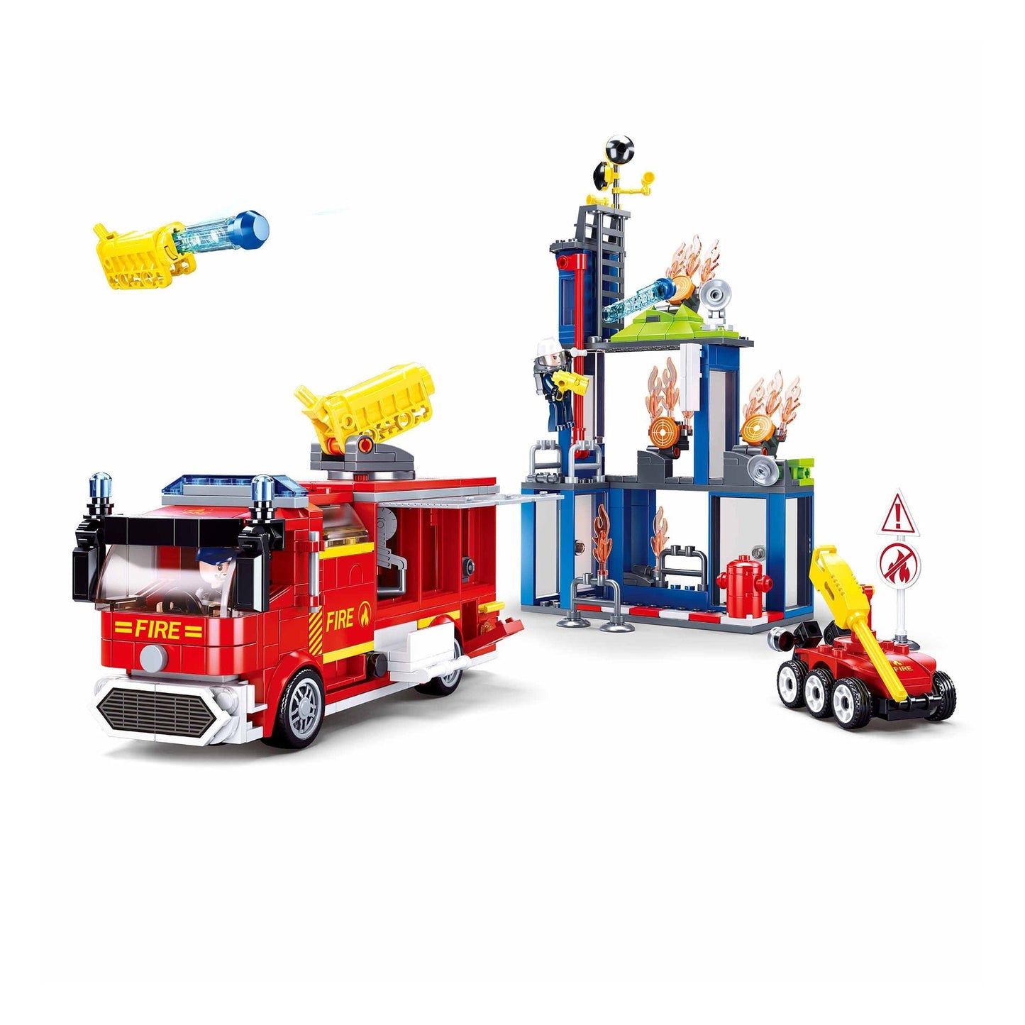 Playzu By Sluban Fire Fighting Training Center Building Blocks Toys || 6years++