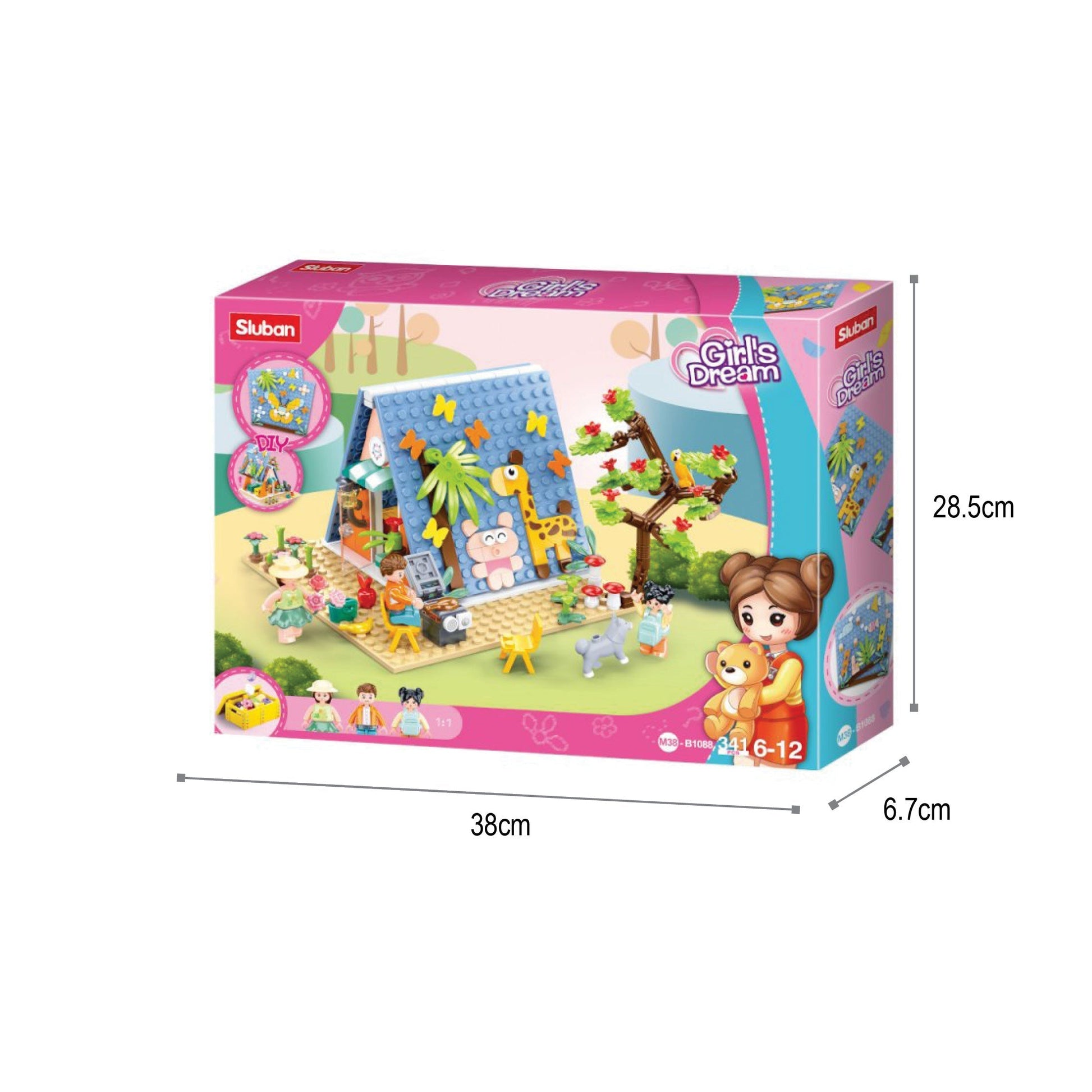 Playzu By Sluban Girls Camp Building Blocks Kit for Girls || 8years to 14years