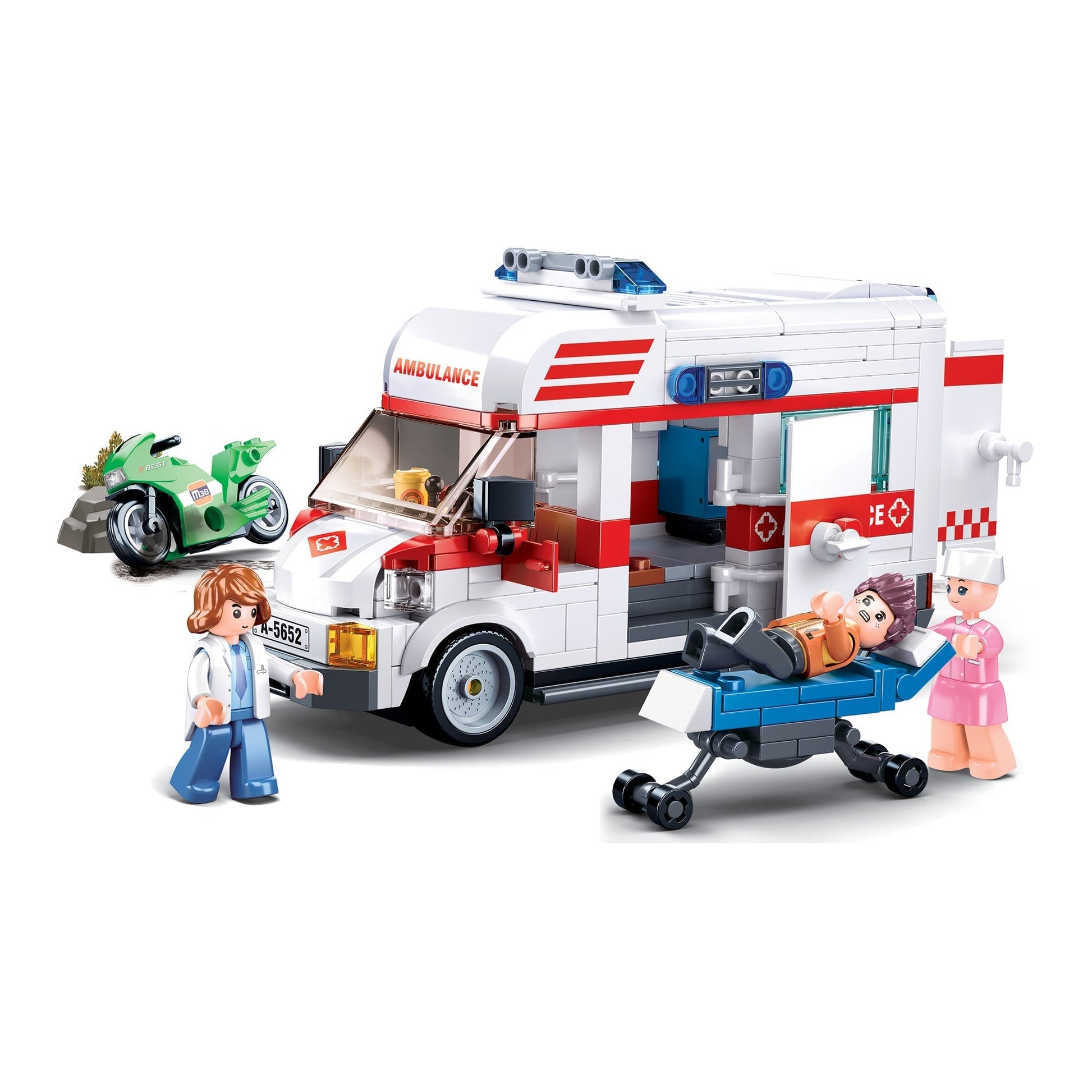 Playzu By Sluban Large Size Ambulance Building Blocks Toys || 6years to 12years