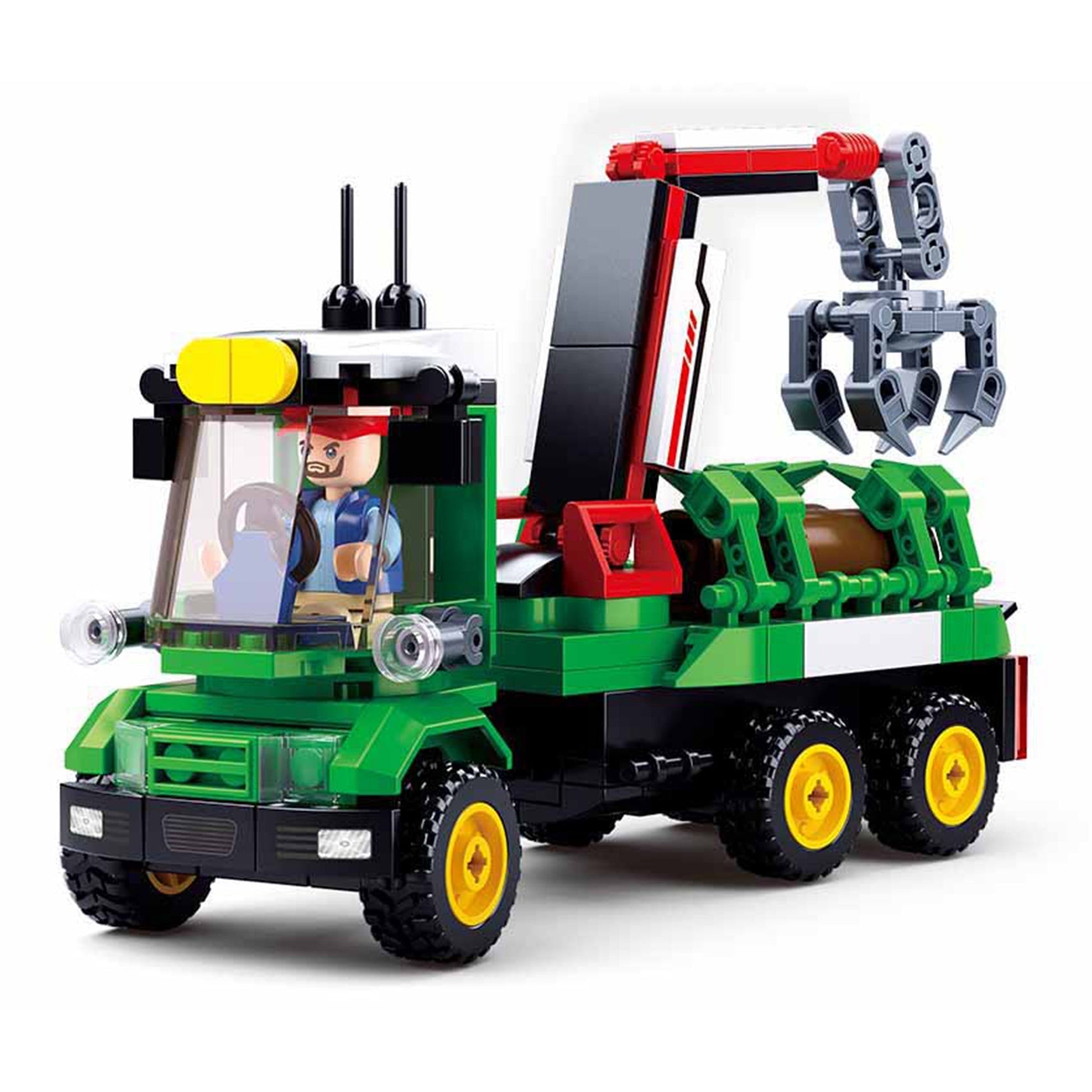 Playzu By Sluban Log Trailer Building Blocks Toys || 6years to 14years