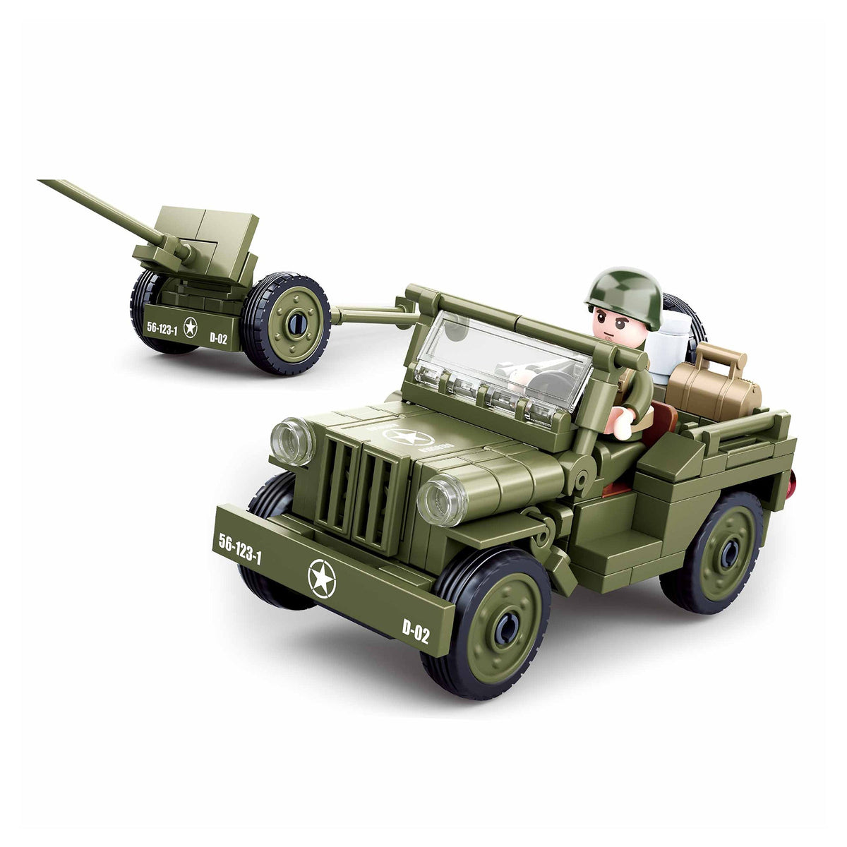Playzu By Sluban WWII-WILLYS JEEP || 6years++