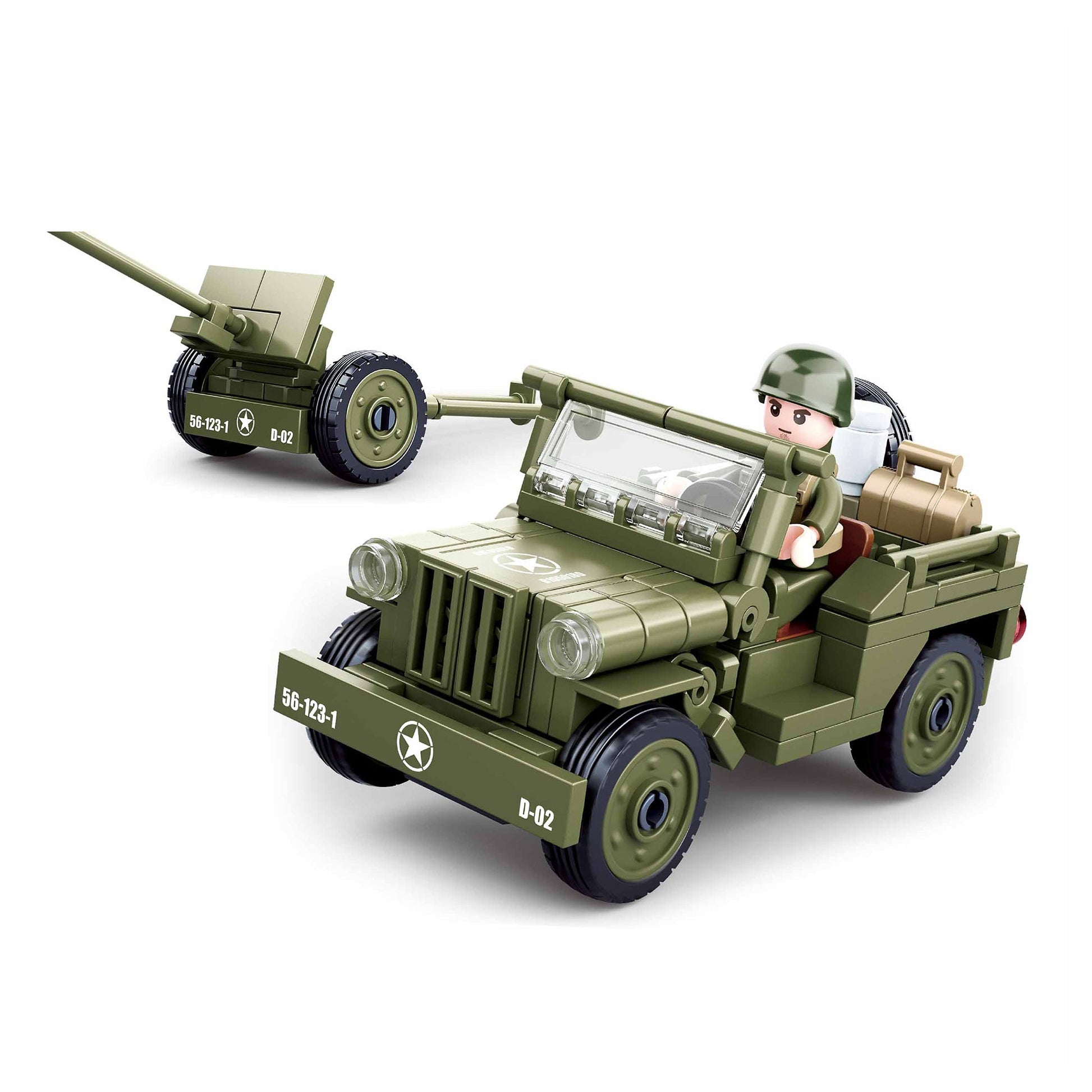 Playzu By Sluban WWII-WILLYS JEEP || 6years++