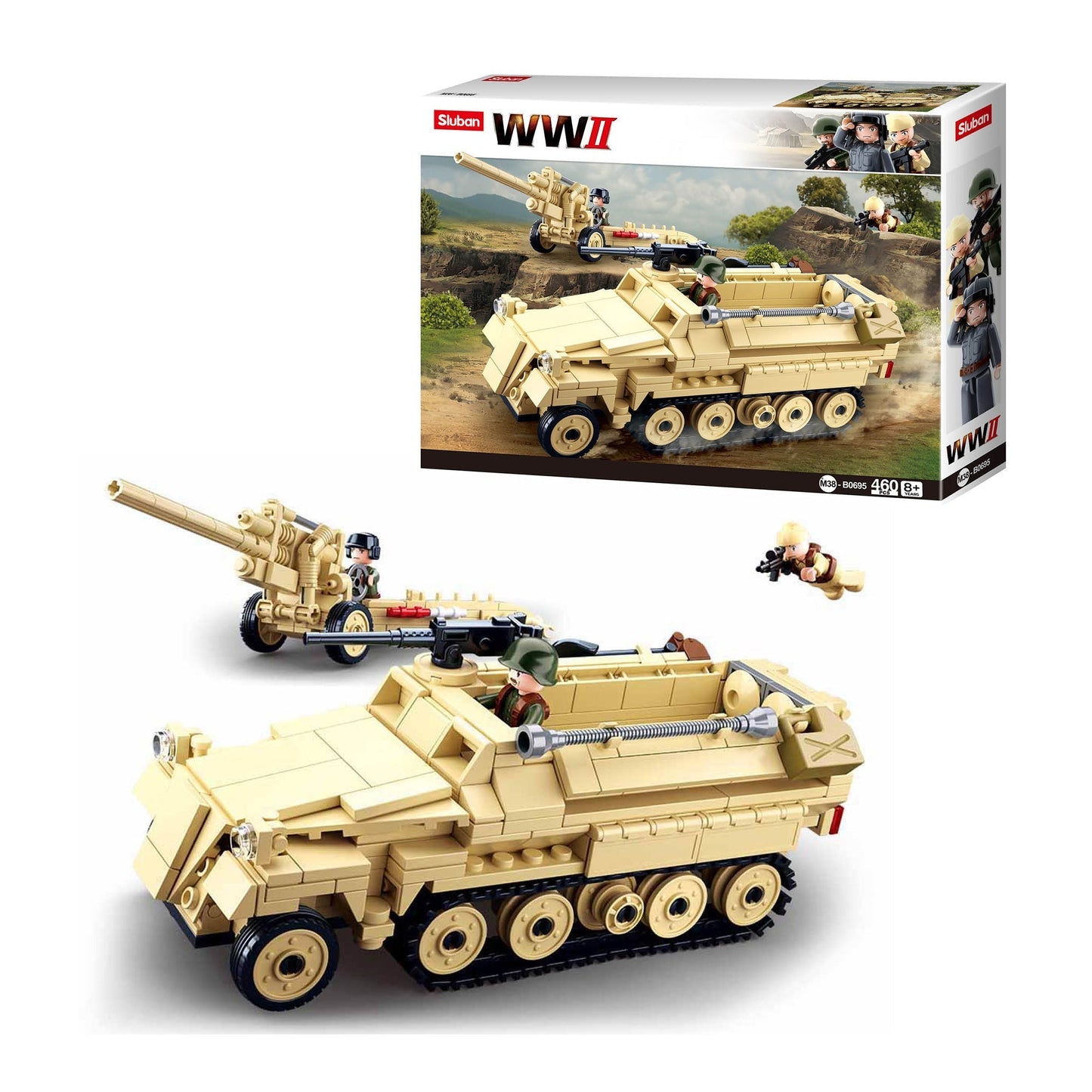 Playzu By Sluban Ww2 Half Track || 8years to 12years