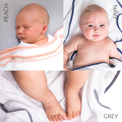 Malabar Baby Bamboo Pom Pom Swaddle
