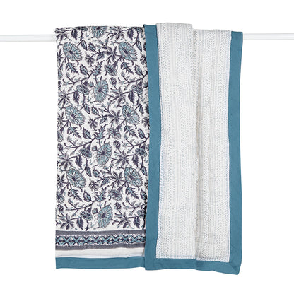 Malabar Baby Provence Blue Cotton Quilt