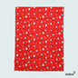 Red Diaper Changing Mat ( plastic base with 3 diaper mats ) 100 % Organic Cotton with Antimicrobial Finish