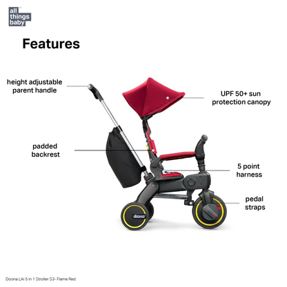 Doona Liki Trike S3 Premium - Flame Grey