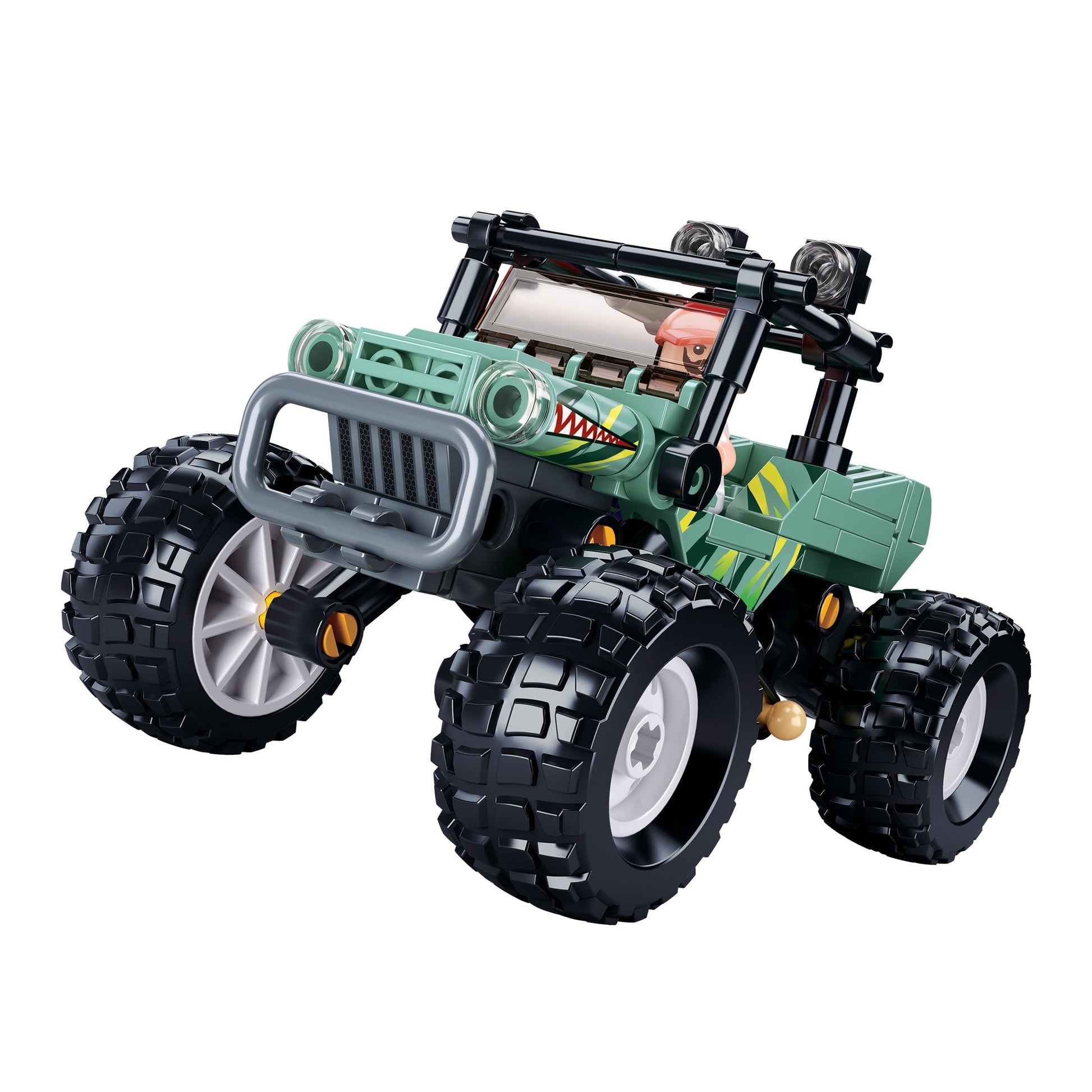 SLUBAN® Off-road Vehicle-Green  Building Blocks || 8years to 14years