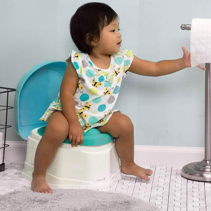 Safety 1st Clean Comfort 3in1 Potty Blue & White 18M to 36M