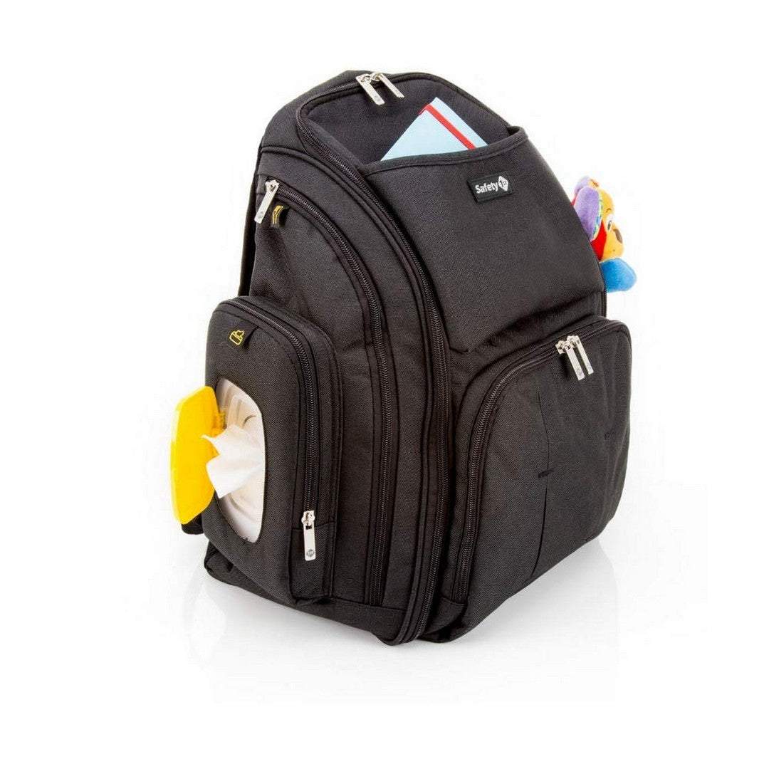 Safety 1st Diaper Backpack || Fashion-Black || Birth+ to 36months