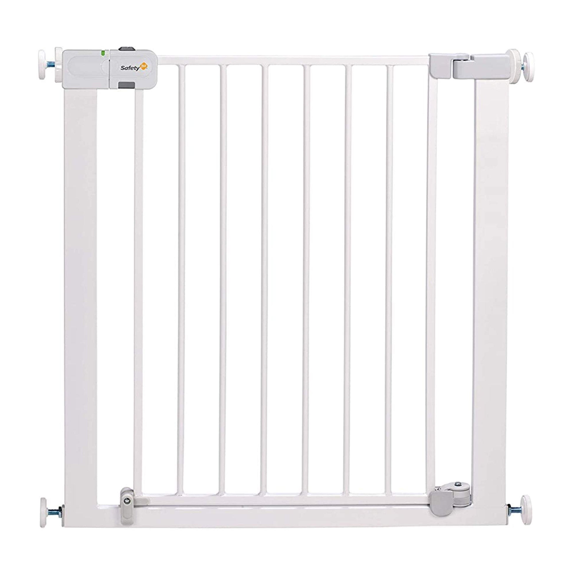 Safety 1St White Color Auto Close Gate || 6Months To 36Months || Distress Box - Distressed