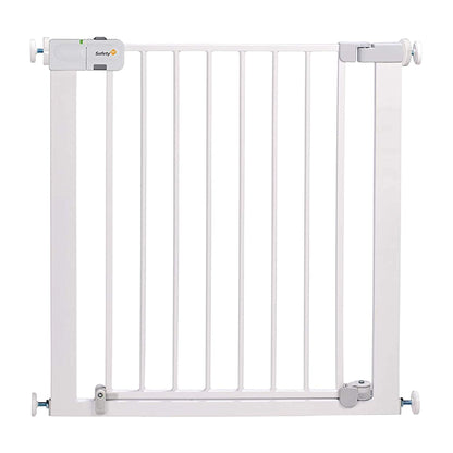 Safety 1St White Color Auto Close Gate || 6Months To 36Months || Distress Box - Distressed