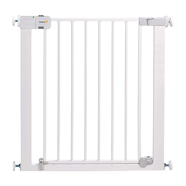 Safety 1St White Color Auto Close Gate || 6Months To 36Months || Distress Box - Distressed