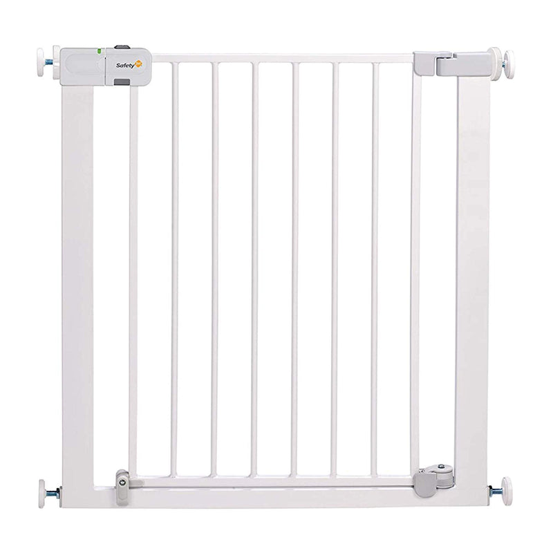 Safety 1St White Color Auto Close Gate || 6Months To 36Months || Distress Box - Distressed