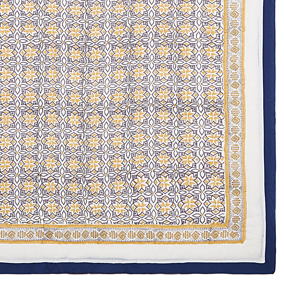 Malabar Baby Seminyak Blue Baby Quilt