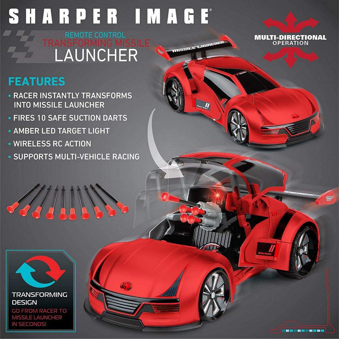 Sharper Image Transforming Missile Launcher  Vehicle  Red ||  6years to 14years