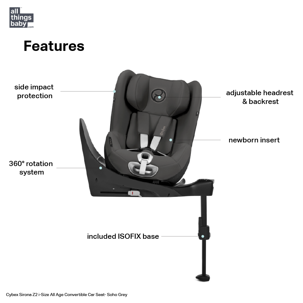 Cybex Sirona Z2 i-Size Car Seat - Soho Grey