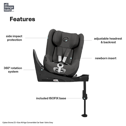 Cybex Sirona Z2 i-Size Car Seat - Soho Grey