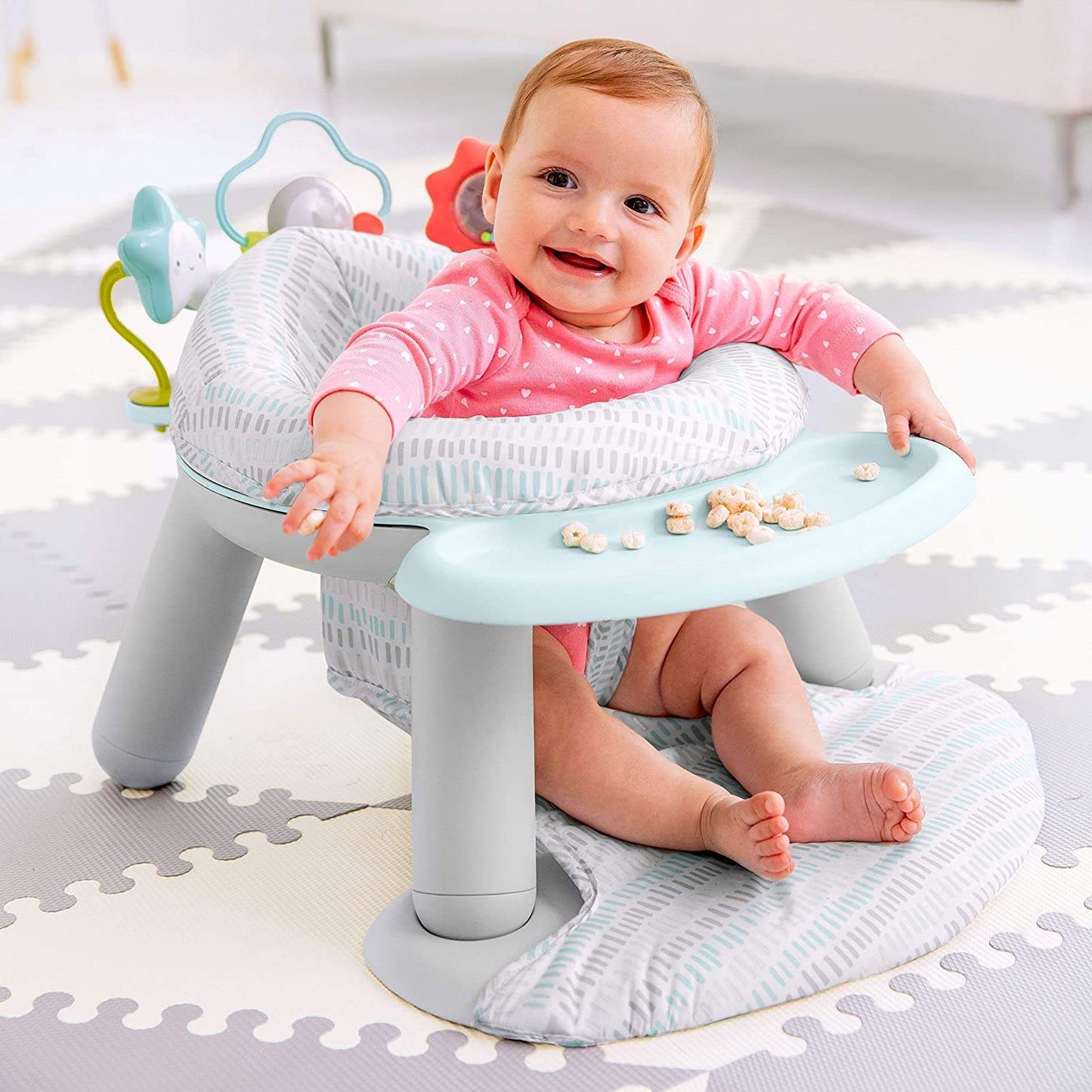 Skip Hop 2in1 Silver Lining Cloud Activity Floor Seat 4months to 48months