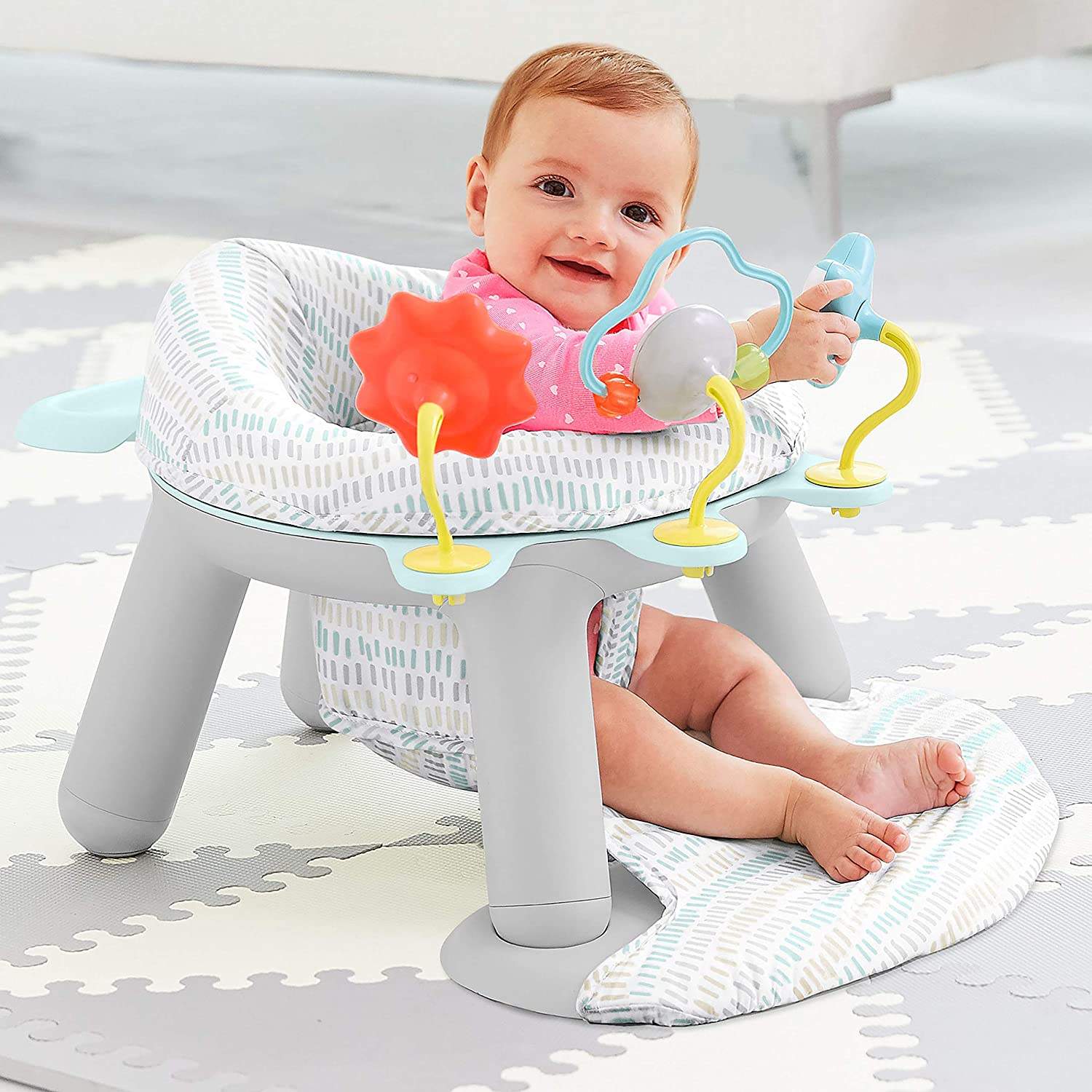 Skip Hop 2in1 Silver Lining Cloud Activity Floor Seat 4months to 48months