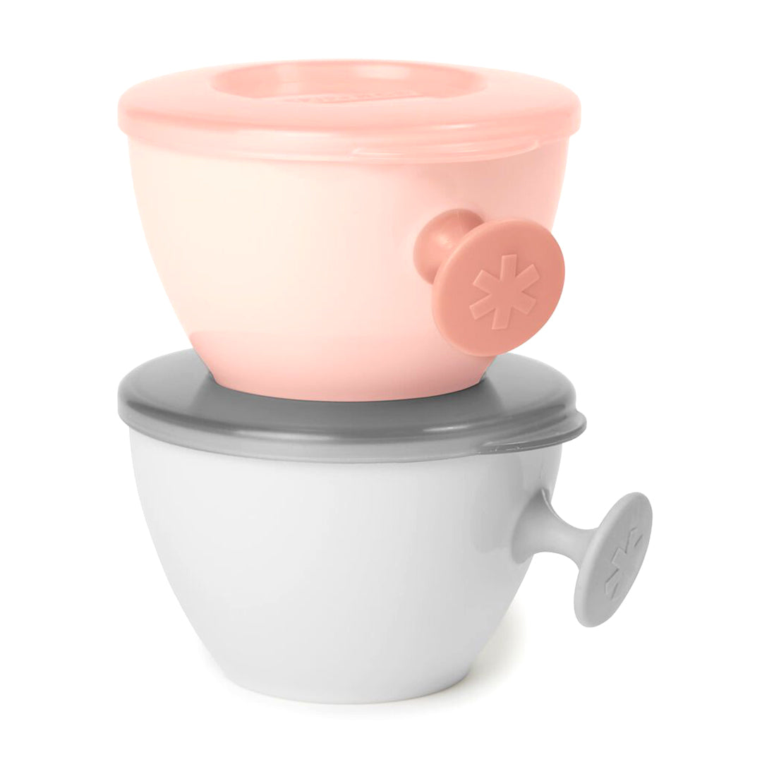 Skip Hop Easy Grab Grey & Pink Bowls 3months to 36months