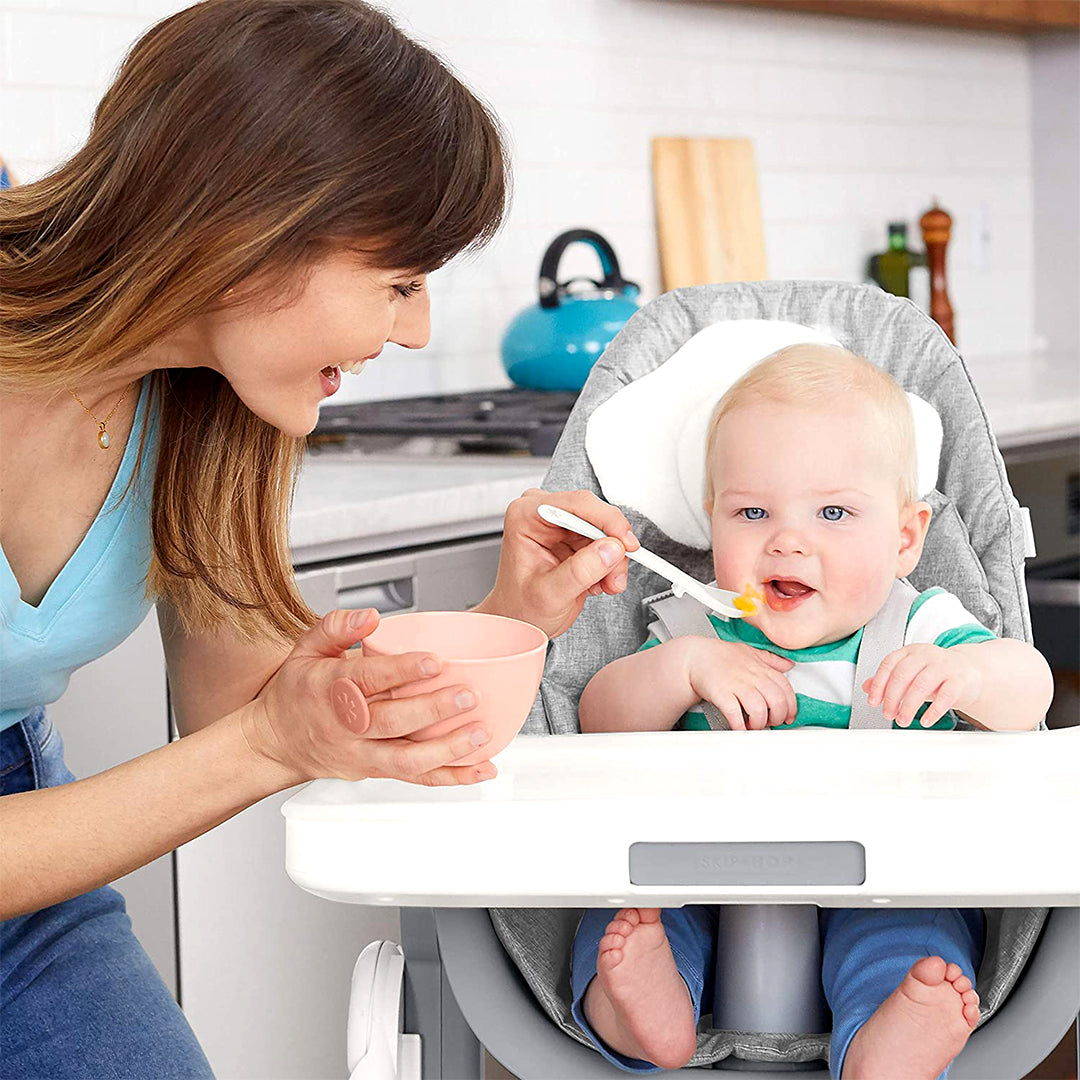 Skip Hop Easy Grab Grey & Pink Bowls 3months to 36months