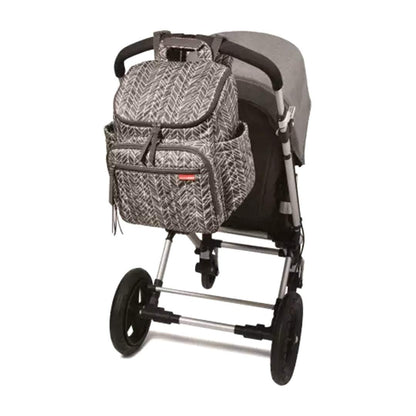 Skip Hop Grey Feather Forma Backpack Diaper Bag Birth+ to 24months