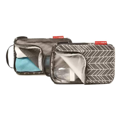 Skip Hop Grey Feather Forma Backpack Diaper Bag Birth+ to 24months