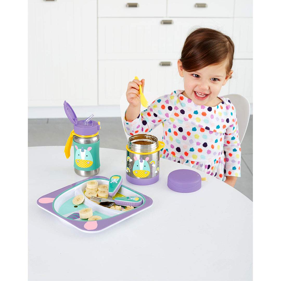 Skip Hop Zoo Melamine Plate & Bowl Set Unicorn 6months to 48months