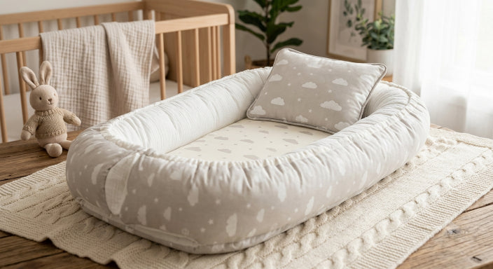 Premium Baby Sleeping Bed Set with Pillow | 100% Baby-Soft Fabric