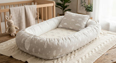 Premium Baby Sleeping Bed Set with Pillow | 100% Baby-Soft Fabric