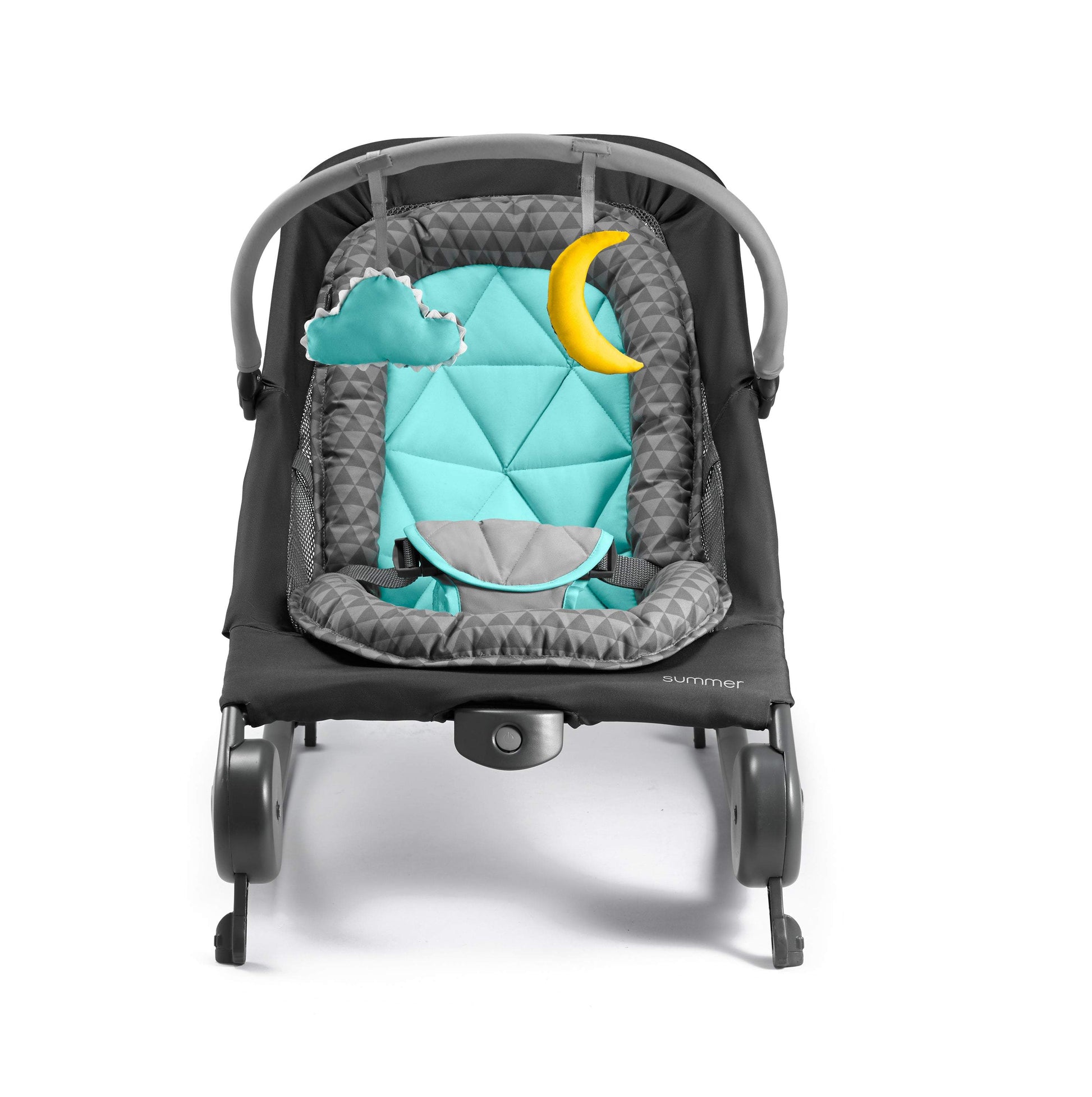 Summer Infant 2-In-1 Bouncer & Rocker || Fashion-Dark Grey || Birth+ To 6months