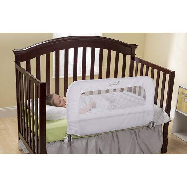 Summer Infant 2in1 Convertible Crib Rail To Bedrail || Fashion-White || Birth+ To 24months