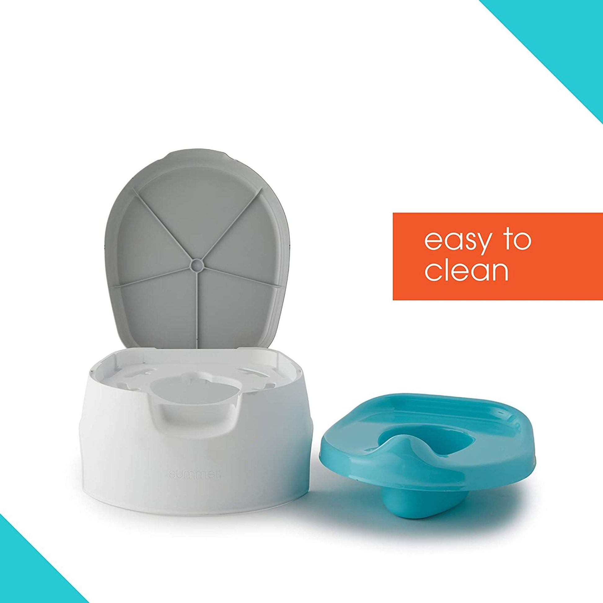 Summer Infant 2in1 Step Up Potty || Fashion-Blue & Grey || 18months to 48months