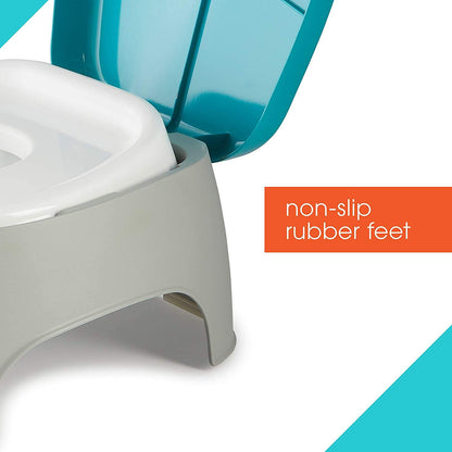 Summer Infant 3In1 Train With Me Potty || Fashion-Blue & Grey || Used for 18months To 48months