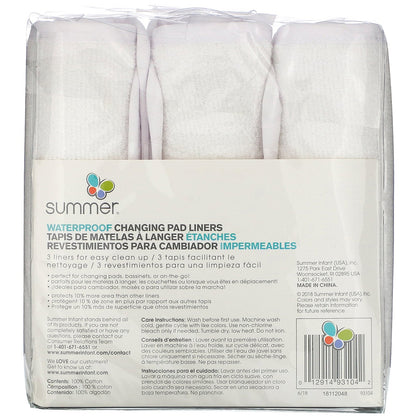 Summer Infant Change Pad Liners || Used for Birth+ to 24months