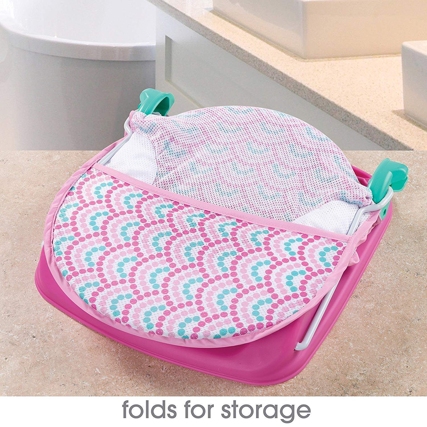 Summer Infant Deluxe Baby Bather Bubble Waves || Birth+ to 9months