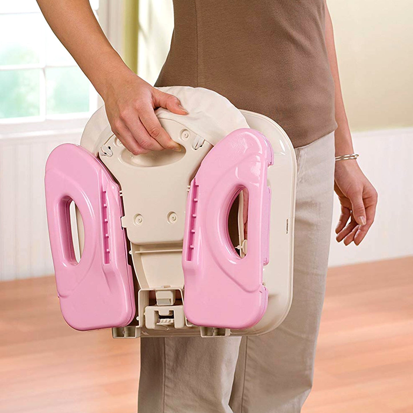 Summer Infant Deluxe Folding Booster Pink Happiness (6M To 24M) | Distress Box