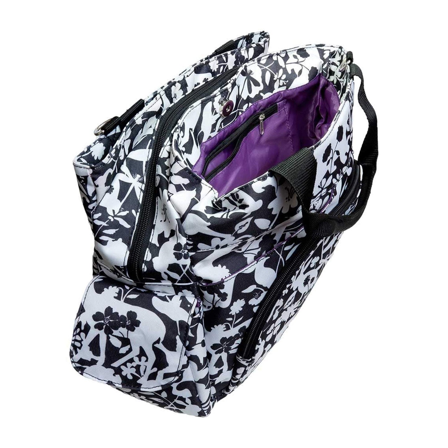 Summer Infant Easton Tote Diaper Bags  Black & White || Birth+ to 24months