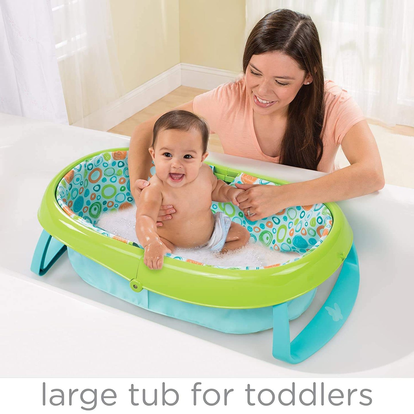 Summer Infant Easystore Comfort Bath Tub Neutral || Birth+ to 12months